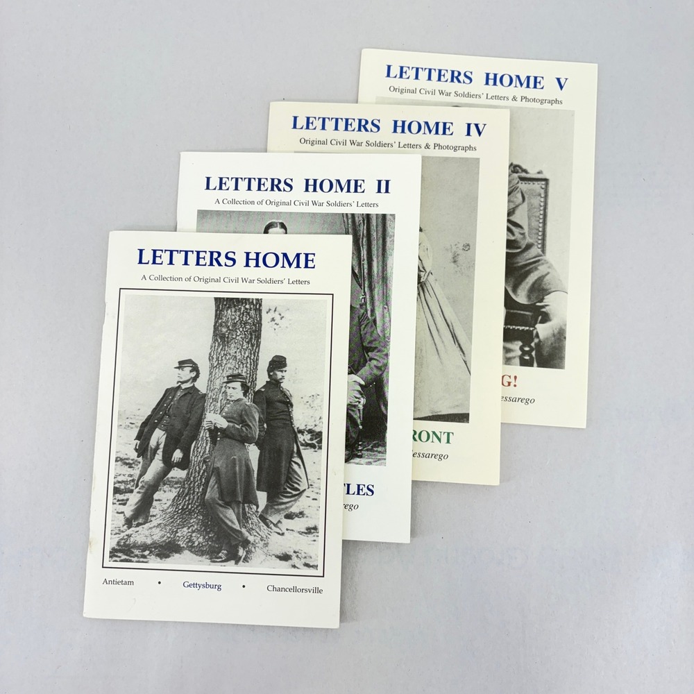 Letters Home I, II, IV, V Book Lot Civil War Photographs Sessarego Amer History